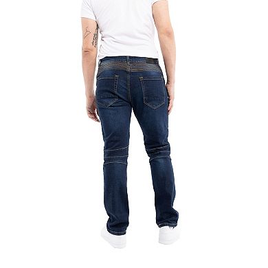 Men's Slim Fit Moto Jeans