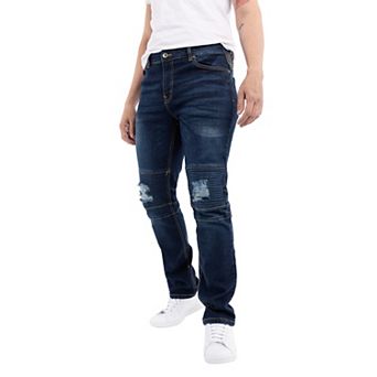 Men's Slim Fit Moto Jeans