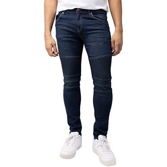 Men's Skinny Fit Moto Jeans