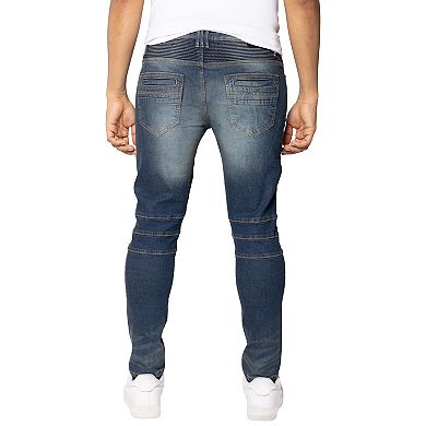 Men's Skinny Fit Moto Jeans
