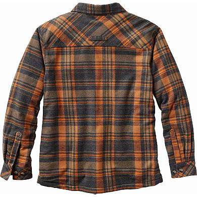 Men's Legendary Whitetails Buck Commander Deerfield Flannel Berber Lined Shirt Jacket