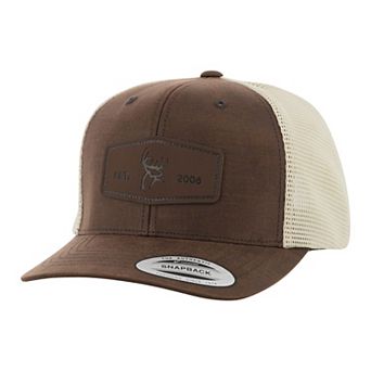Men's Legendary Whitetails Buck Commander Waxed Cotton Leather Patch Hat
