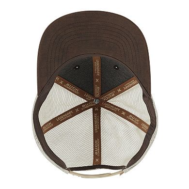 Men's Legendary Whitetails Buck Commander Waxed Cotton Leather Patch Hat