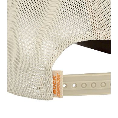 Men's Legendary Whitetails Buck Commander Waxed Cotton Leather Patch Hat