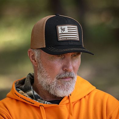 Men's Legendary Whitetails Buck Commander Flag Patch Hat
