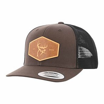 Men's Legendary Whitetails Buck Commander EST Leather Patch Hat