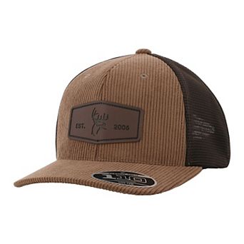 Men's Legendary Whitetails Buck Commander Corduroy Leather Patch Hat