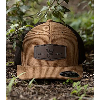 Men's Legendary Whitetails Buck Commander Corduroy Leather Patch Hat