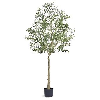 Tall Artificial Indoor Plant Easy-Care Green Floor Decor for Home or Office