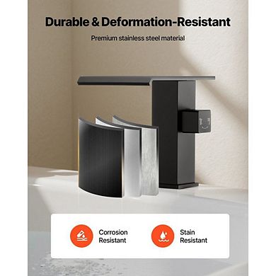 3-Hole Deck Mount Tub Faucet with Dual Flow Handheld Shower, Matte Black