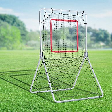 3.5 ft x 6 ft Baseball Rebound Net with High-Density PE Netting and Frame