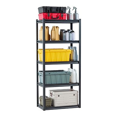 Metal Utility Shelving Unit with Quick-Lock Adjustable Shelves