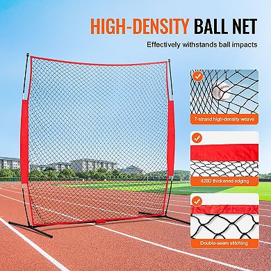 Multi-Sport Barrier Net 7×7 ft for Baseball, Softball, Soccer and Basketball