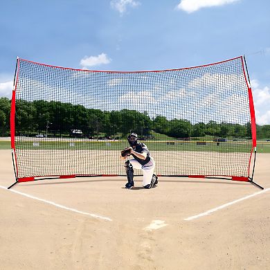 Multi-Sport Practice Net 16×10 ft for Baseball, Softball, Soccer and Basketball