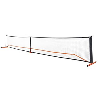 22 FT Pickleball Net Set with 4 Wooden Paddles, 40 Outdoor Balls, and Carry Bag
