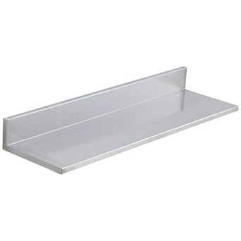 30-Inch Stainless Steel Wall Shelf with Backsplash for Kitchen, Laundry, or Garage Storage
