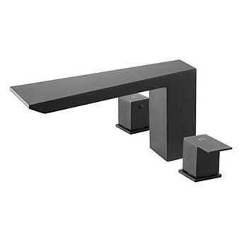 Widespread Roman Tub Faucet with 3-Hole Installation and Fingerprint-Resistant Finish