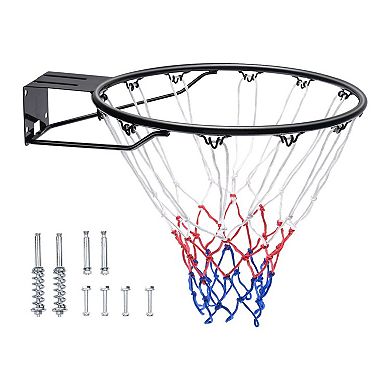 18" Basketball Hoop Rim for Driveways, Garages, and Home Training