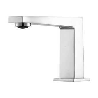 3-Hole Deck Mount Tub Faucet with Stainless Steel Dual Handles - Silver