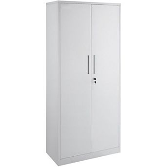 Metal Storage Cabinet with Lock, Adjustable Shelves, and 200 lb Capacity