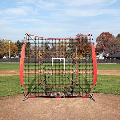 Baseball Softball Practice Net Kit with Tee Stand and Square Target Frames