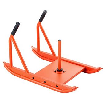 Weight Sled for Strength Training with Handle, Fits 1/2 in Plates, Steel Fitness Sled
