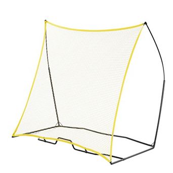 7x7 FT Portable Soccer Rebounder Net with Iron Frame and Carry Bag