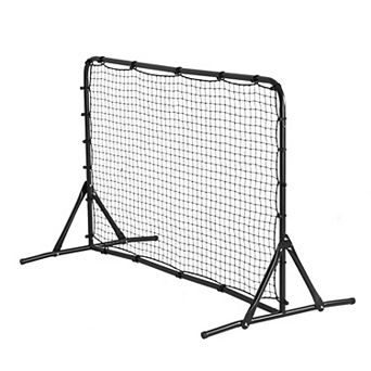 6 x 4 FT Portable Soccer Rebounder Net with Iron Frame and Carry Bag