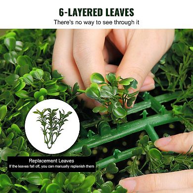 48" Artificial Boxwood Topiary Trees Set of 2 Three-Ball Design for Indoor or Outdoor Decor