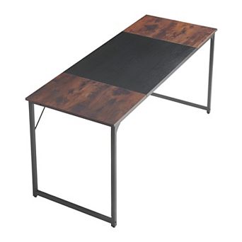 63" Writing Desk with Scratch-Resistant Top and Leveling Feet for Home Office Setup
