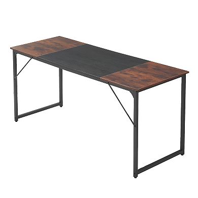 63" Writing Desk with Scratch-Resistant Top and Leveling Feet for Home Office Setup