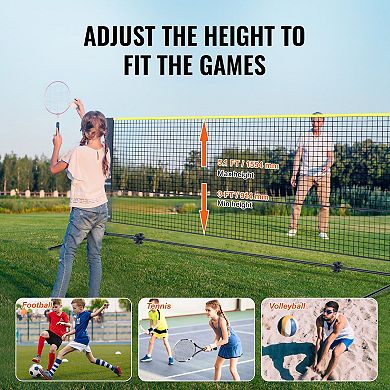 Portable 10 ft Multi-Sport Net for Badminton, Kids’ Volleyball and Tennis