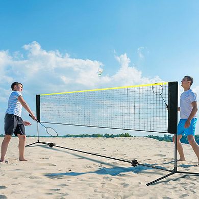 Portable 10 ft Multi-Sport Net for Badminton, Kids’ Volleyball and Tennis