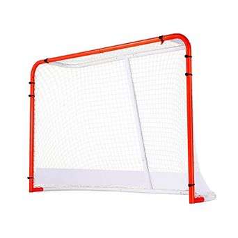 72" Street Hockey Goal with Steel Frame, Mesh Net, and Reinforced Skirt