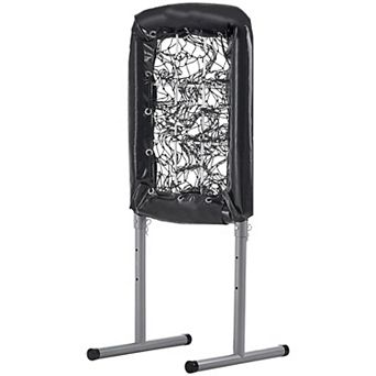 High-Impact Baseball Pitching Net with Adjustable Heights and Steel Base