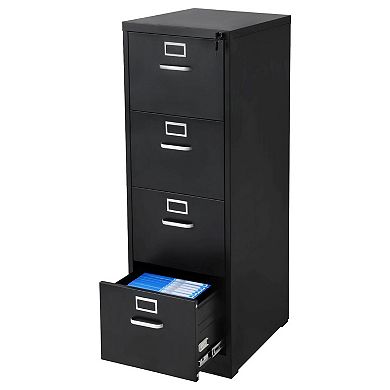Lockable Office File Cabinet with Full-Extension Drawers and Rib Frame Design
