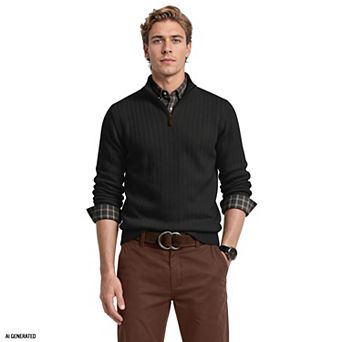 Men's IZOD Herringbone Quarter-Zip Sweater