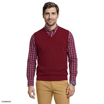 Men's IZOD Fine Gauge V-Neck Sweater Vest