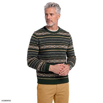 Men's IZOD Fair Isle Crewneck Sweater