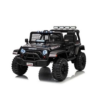 24V 2-Seater Kids Electric Truck with Parent Remote Control, 100Min Ride-on Car