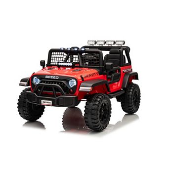 24V 2-Seater Kids Electric Truck with Parent Remote Control, 100Min Ride-on Car