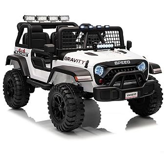 24V 2-Seater Kids Electric Truck with Parent Remote Control, 100Min Ride-on Car