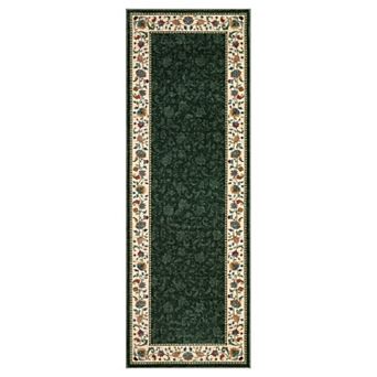 Boho Vintage Floral Print Area Rug for Bedroom Low Pile Non Slip Soft Rug for Living Room Kitchen