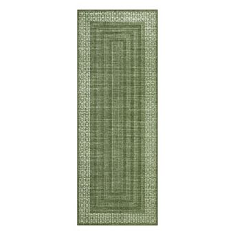 Modern Geometric Area Rug for Bedroom Machine Washable Ultra Thin Non Slip Mat for Living Room