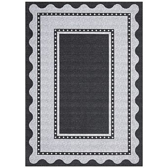 Modern Minimalist Texture Area Rug Machine Washable Non Slip Low Pile Rug for Bedroom Living Room