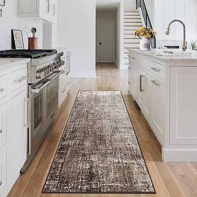 Modern Abstract Area for Living Room Ultra Thin Non Slip Machine Washable for Bedroom Kitchen