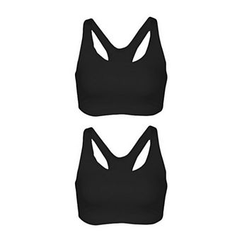 The Serena - Wireless Racerback Cotton Sports Bra 2-Pack