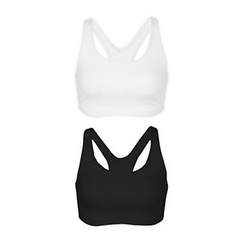 The Serena - Wireless Racerback Cotton Sports Bra 2-Pack