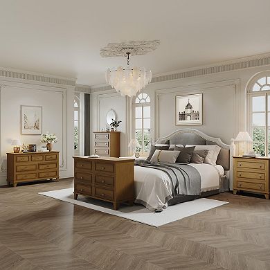 IDEALHOUSE 7-Drawer Wide Dresser TV Stand