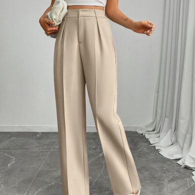 Women’s Pull on Wide-Leg Stretchy Dress Pants, Perfect for Business Casual Work Outfits